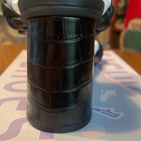 BESTCLO braided sandals for women, chunky block heel w/memory foam insole size 9 - Picture 5 of 8